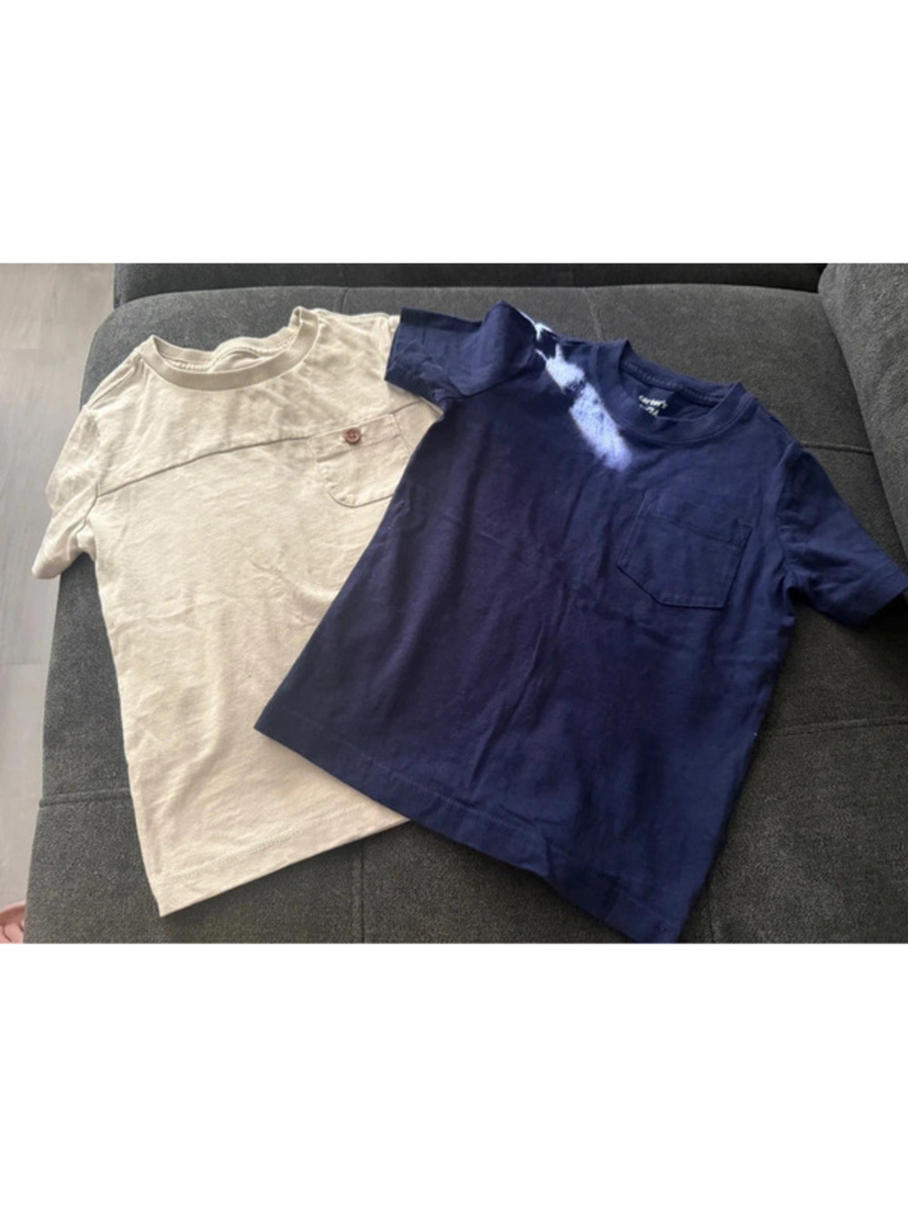 Toddler Neutral Pocket Tees Set (Bundle of 2) - 2T